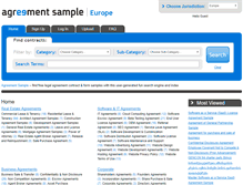 Tablet Screenshot of europe.agreementsample.com